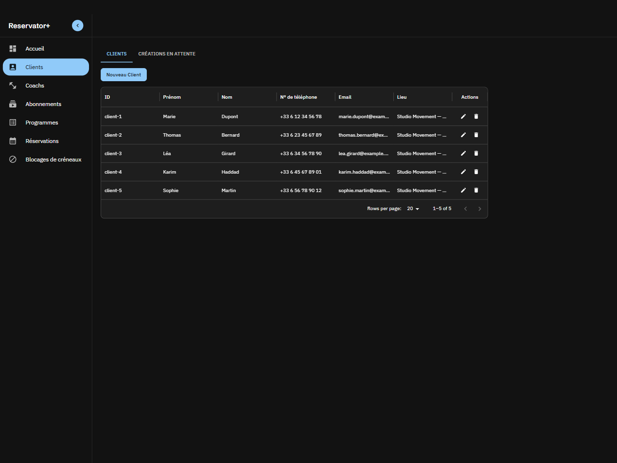 Capture — grille Clients admin (4:3)